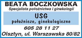 lek. med.<br>BEATA BOCZKOWSKA  ginekolog w Olsztynie