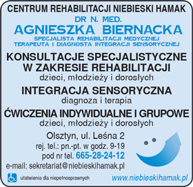 dr n. med. AGNIESZKA BIERNACKA rehabilitacja medyczna w Olsztynie