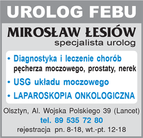 lek. med.<br>Mirosław Łesiów urolog Olsztyn
