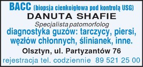 lek. med. DANUTA SHAFIE patomorfolog w Olsztynie