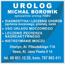 lek. med.Michał Borowik urolog Olsztyn, Iława