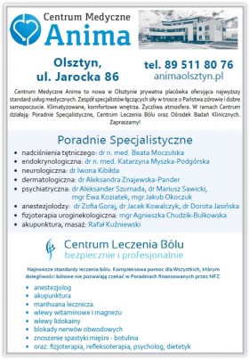 Dorota Jasińska anestezjolog Olsztyn